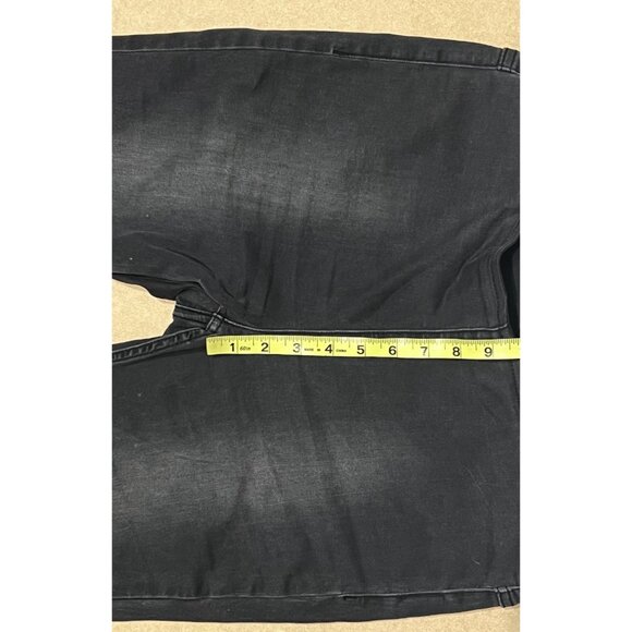 We The Free People Size 31 Flare Jeans Black Stretch Pull On - Picture 5 of 13